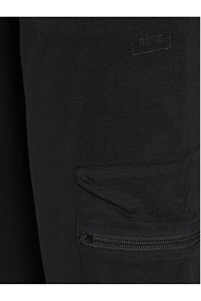 Rains Παντελόνι Unisex από ύφασμα 19300 Μαύρο