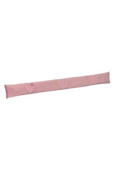 Jumbo Anti-Draught Protection Pink with Hearts Fur 20 x 90 cm