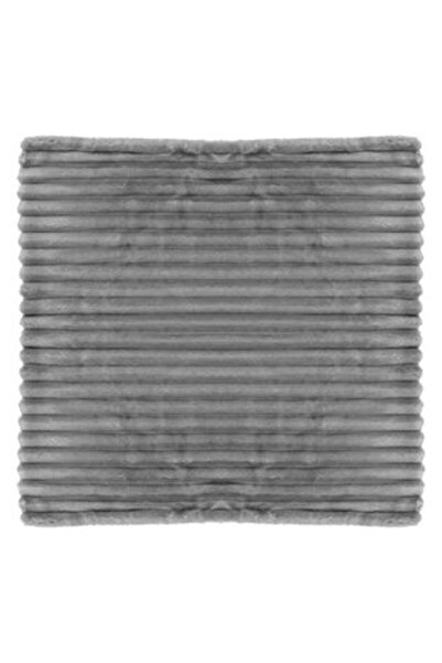 Silver Star Față de pernă decorativă de iarnă, flanel gri, 45 x 45 cm
