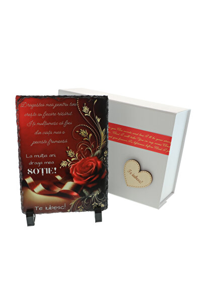 GiftExpress Cadou pentru soția personalizat pe piatră naturală