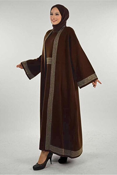 TRENDTESETTÜR Women's Brown Jacket and Dress Suit t 11381