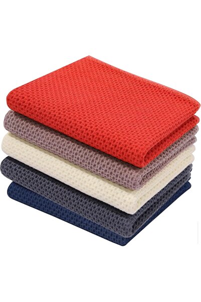 HM2A مناشف المطبخ، مناشف مطبخ من القطن المنسوج على شكل وافل، مناشف شاي وافل ف...