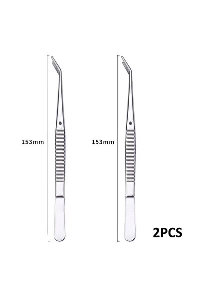 Choice1 2PCS Ourriner Stainless Steel Nail Art Nippers Tweezers Rhinestones C...