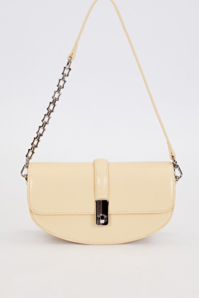 Levidor Yellow Metal Detailed Shoulder Bag