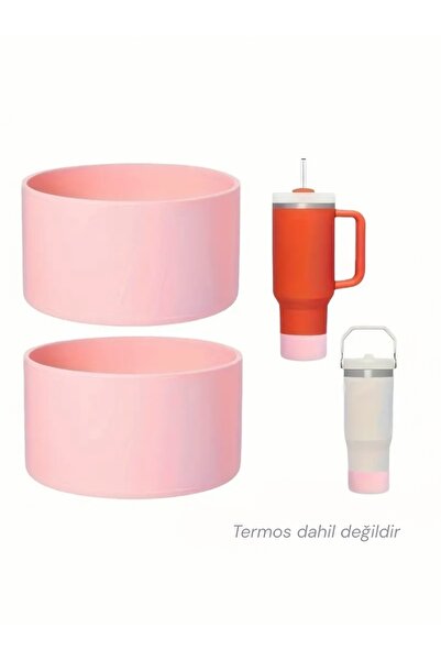 Stanley Pudra pembe 30-40 oz ile Uyumlu Silikon Taban Koruyucu