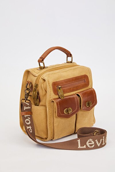 Levidor Τσάντα ώμου με φερμουάρ διπλού ματιού βιζόν