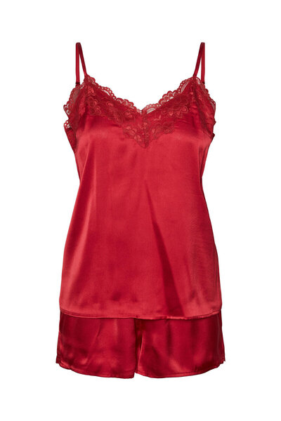 PIECES Γυναικείες Πιτζάμες 17142952 Κόκκινο