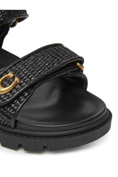 Coach Γυναικεία Σανδάλια Μαύρα COACH-CAR55 ΜΑΥΡΟ ΜΑΥΡΟ