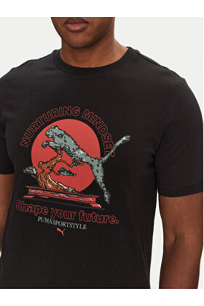 Puma Ανδρικό T-Shirt 629634 Μαύρο