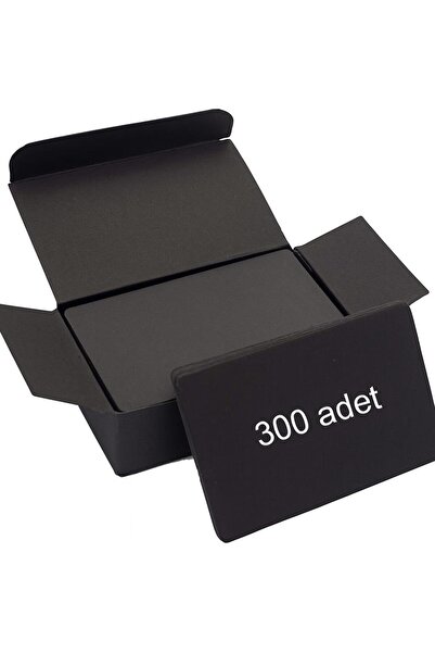 naturevo 300 Adet Siyah Etiket Kartı 9x5.3 cm – 300 gr Kalın Kağıt Yazılabili...