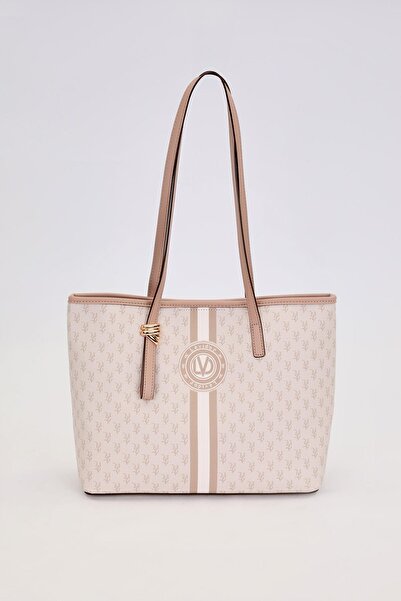 Levidor Mink Gold Shoulder Bag with Accessory Detail