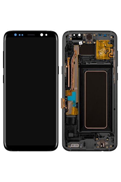 Samsung Ecran tactil Galaxy S8+ G955, cu ramă, negru, Service Pack