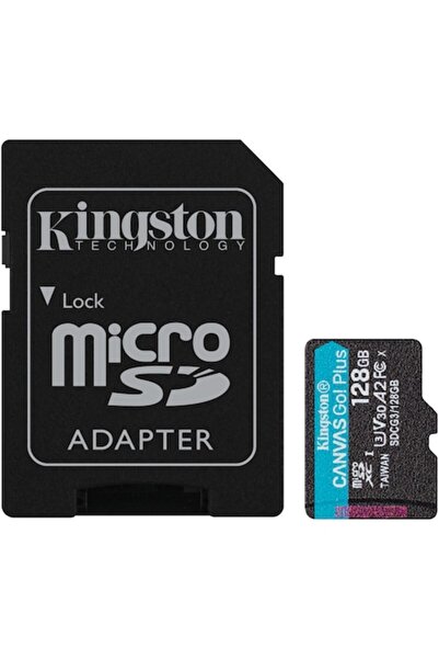 Kingston Card de memorie microSD Canvas Go Plus, 128 GB, Clasa 10, UHS-I, ada...