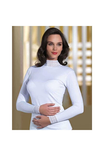 Findit بدلة للجسم بأكمام طويلة من الدانتيل B622