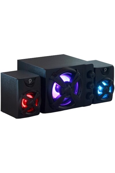 Spacer Gaming Speakers 2.1, RMS 11W, 4xLED