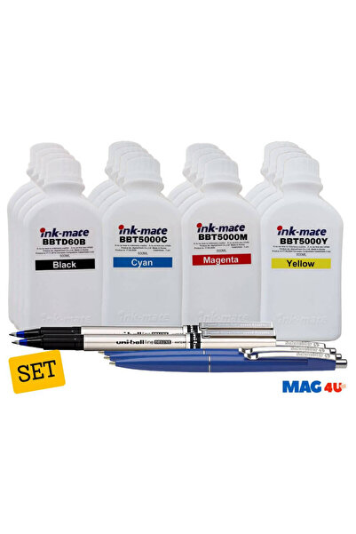 Ink-mate Set Cerneala Compatibil Brother 4x500ml BTD60BK Negru, 4x500ml BT5000C Cyan, 4x500ml BT5000
