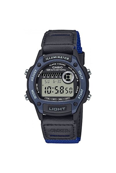 Casio Digital Chronograph Watch for Boys, Black, Resin Strap, 30x40mm