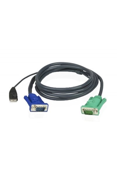 Aten Cablu KVM 2L-5201U, USB, 1,2 m