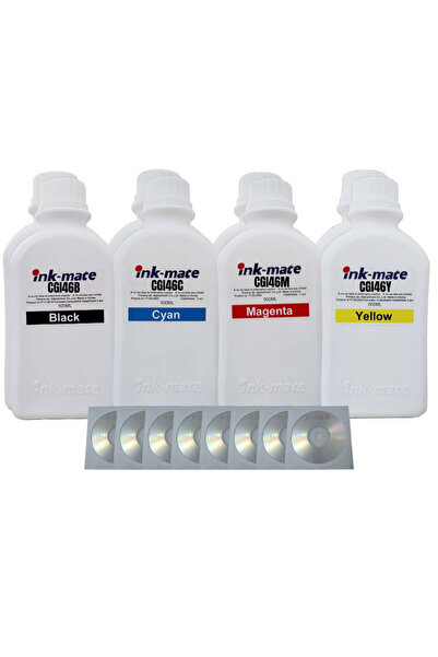 Ink-mate Set Flacon Cerneala Compatibil Canon 2x500 GI-46BK Negru 2x500 GI-46C Cyan 2x500 GI-46M Mag
