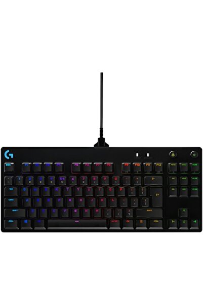 logitech Tastatură mecanică de gaming G Pro, iluminare RGB, comutator GX Blue, neagră