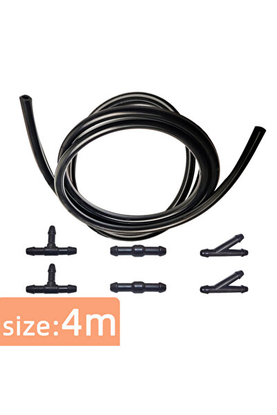 choice2 4M Universal Windshield Washer Nozzle Hose Tube Pipe Front Window Hea...