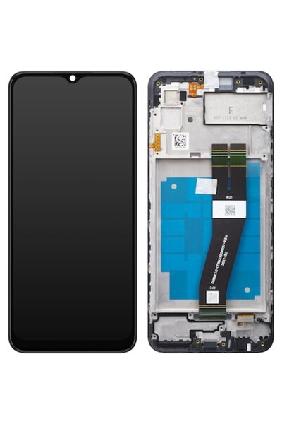 Samsung Ecran tactil Galaxy A03 A035, ramă, versiunea F, negru, service pack