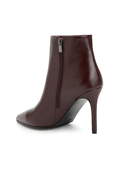 Dıvarese Bordo Kadın Deri Bot