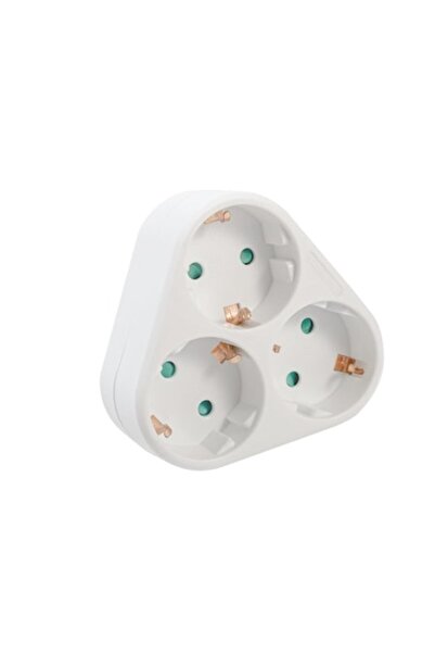 Spacer Triple Adapter, Schuko, max 3500W, 16A, child protection, 3 outlets