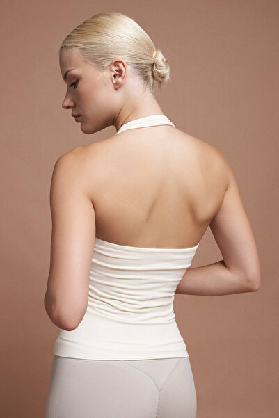 SESEH FIORA Біла безшовна майка з підкладкою Seamless Tank Top Жіноча майка-боді для спорту