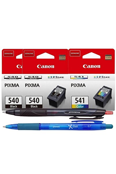 Canon Set Cartuse Cerneala Original 2xPG-540B Negru, 1xCL-541 Color, 24 ml, 540 pagini, Pix Jetstrea