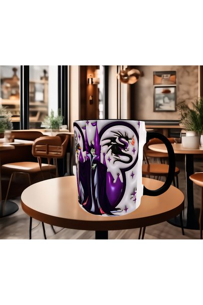 Mugs and love MALEFIZ baskı kaliteli porselen kupa