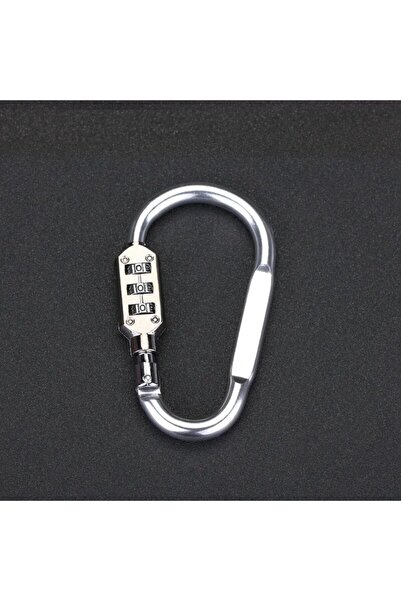 Choice1 حقيبة ظهر فضية مقاس صغير من سبائك الألومنيوم بمشبك على شكل حرف D، حقي...