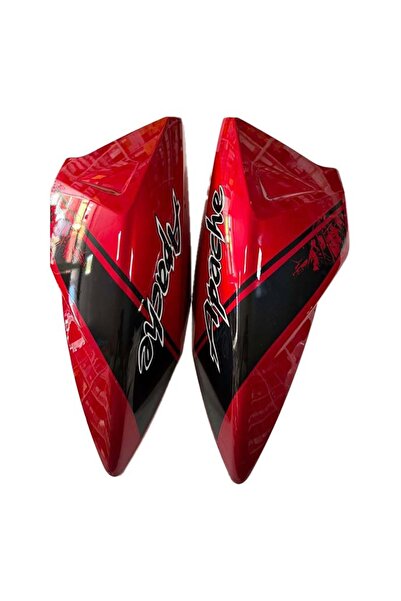 MotoExpress Tvs Apache RTR 150-180 2013-2016 Sağ Sol Depo Grenajı Paneli Kırmızı Siyah