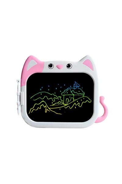 House Pratik HP66 Pilli Figürlü LCD Ekran Elektronik Yazı Tahtası 10 İnç Pembe