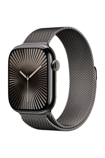 Apple Watch 10, GPS, Cellular, Slate Titanium 46mm, Slate Milanese Loop - S/M