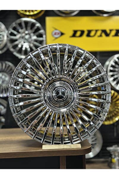 Emr Mercedes 20″ İthal Krom Jant Takımı – 8.5/9.5x20 – 5x112 – ET45 – 66.6mm – Civalı Kapak - 4 Adet