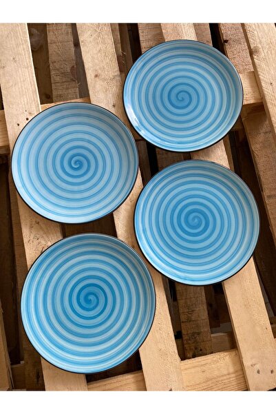 ŞURA MUTFAK 6 kişilik Mavi Servis tabağı 26cm