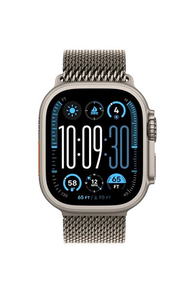 Apple Watch Ultra 2, GPS, Cellular, Titanium Case 49mm, Titanium Milanese Loop - M