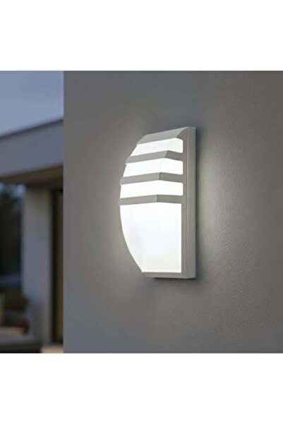 Happy Light مصباح حائط خارجي 24 واط بإطار أبيض