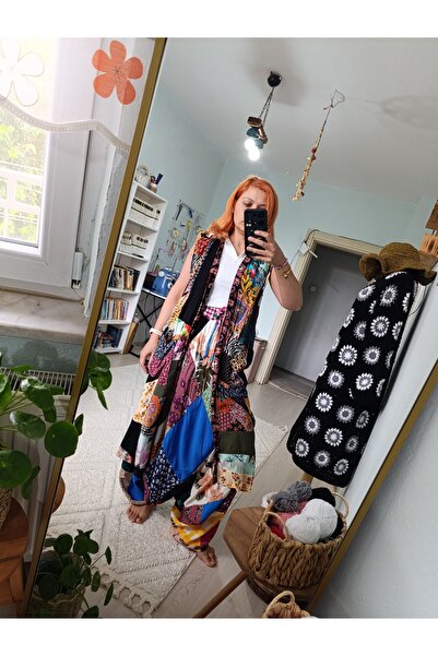 ÇATI KATI Vintage Özel Tasarım Patwork Seyyah Rüzgar Kaftan