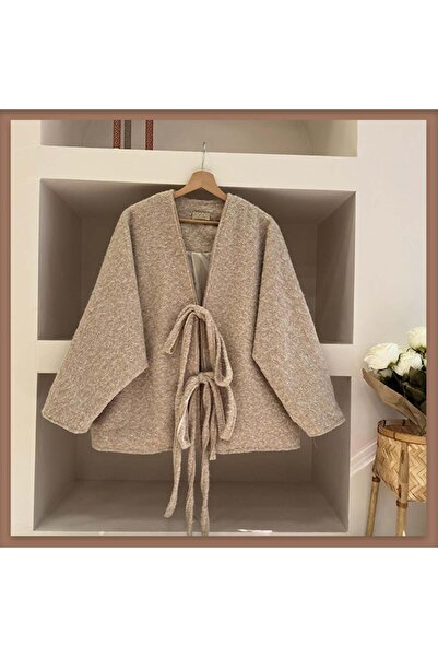 Faya Boutique Vizon bağcıklı sandel ceket