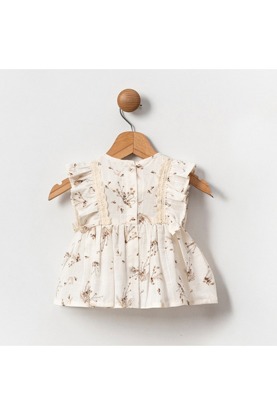 Genel Markalar ÇİÇEKLİ KIZ BLOUSE 9-12-18-24 AY