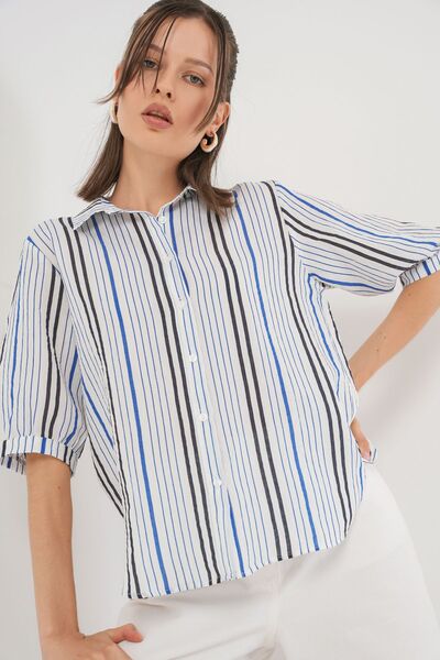 Hiccup Bdart Striped Poplin Shirt