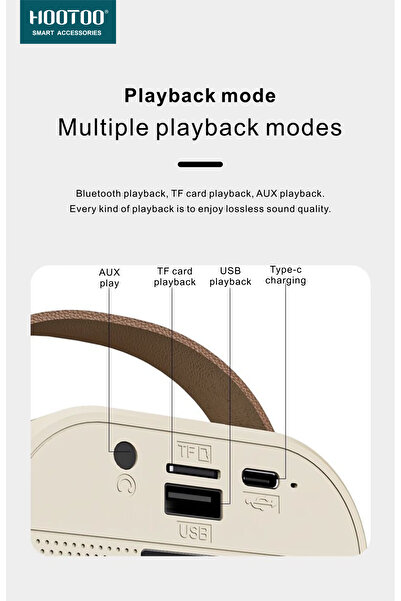 HooToo Karaoke speaker with microphone and mini speaker. Bluetooth speaker with changing lights. Speaker.