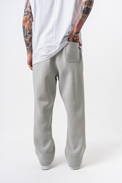 Respire Ανδρικό μονόχρωμο φούτερ με λεπτομέρεια στο κείμενο, ανοιχτό γκρι