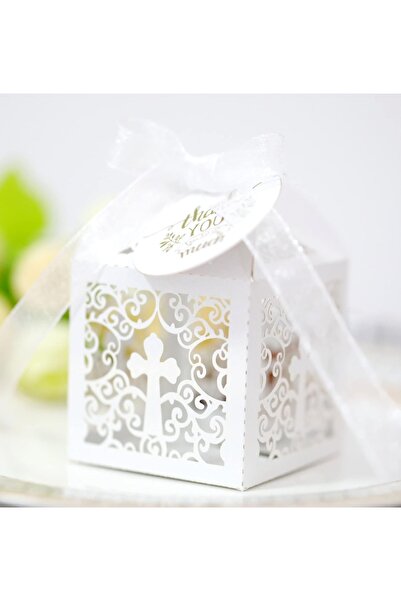 Azexcy Set of 30 testimonial boxes, cardboard, white, 8 x 5 x 5 cm