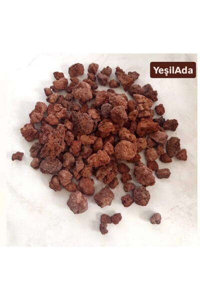 YEŞİLADA Kahverengi Pomza Taşı 1 KG Bahçe Saksı Dekoratif Süsleme Taşı Büyük ...
