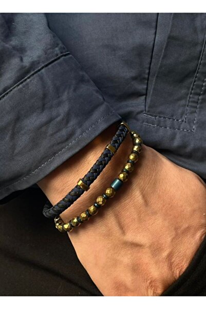 voqplus Men's Leather Bracelet Set Bl0017