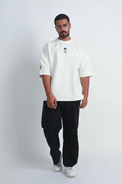 ACTIVE MODA Women's Printed Saudi T-Shirt, Oversized, First-Class Quality Fabric