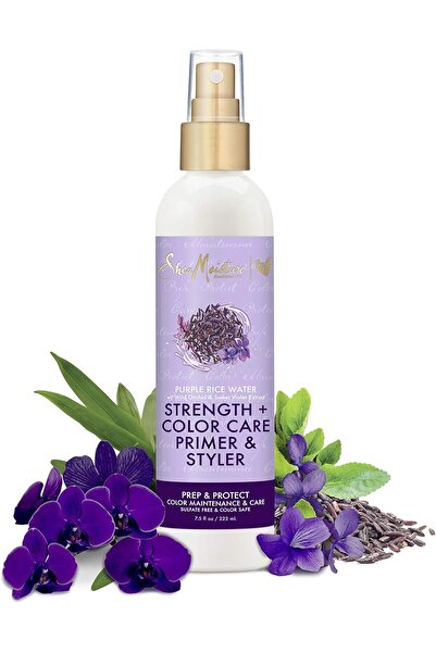 Maui Moisture SHEA MOISTURE، برايمر ومصفف للشعر بماء الأرز الأرجواني، قوة وعن...